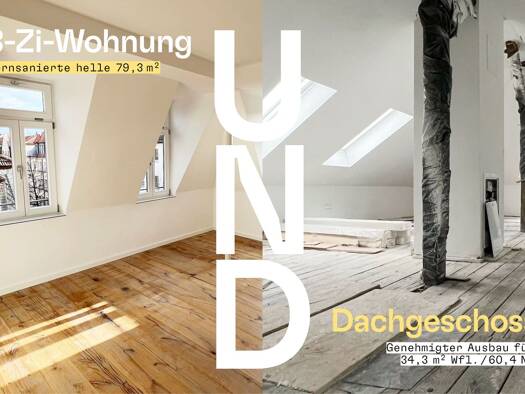 Wohnung zum Kauf - Erstbezug provisionsfrei 539.500 € 3 Zimmer 79,4 m² Geschoss 4/5 frei ab sofort Mendelstraße 26 Gostenhof Nürnberg 90429