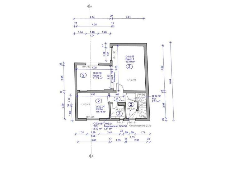 Maisonette zum Kauf 259.000 € 5 Zimmer 100,9 m² Erbenstraße 3 Horchheim Koblenz 56076