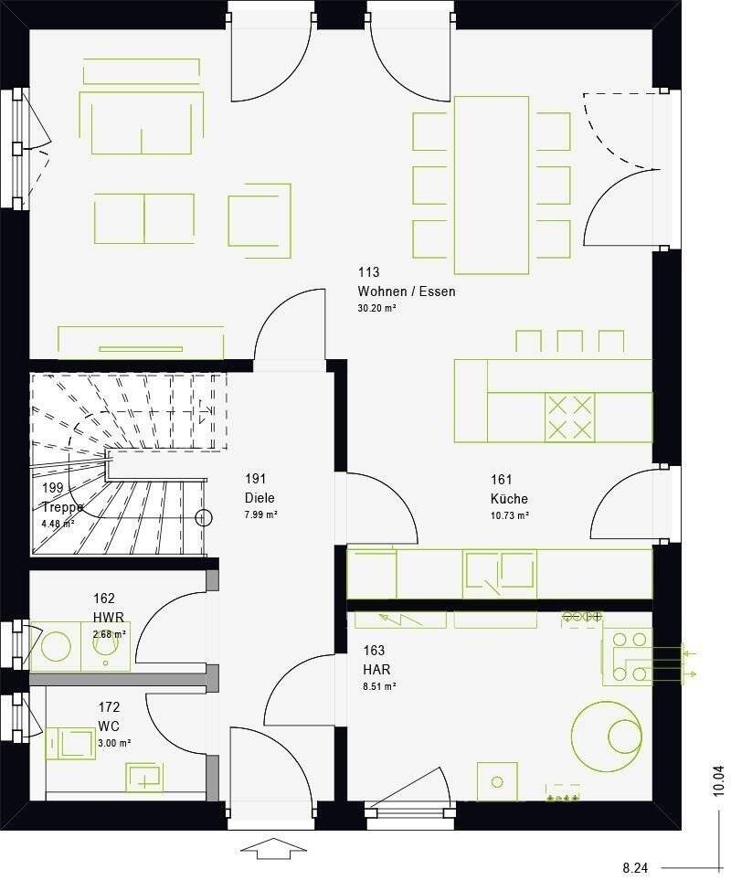 Einfamilienhaus zum Kauf provisionsfrei 348.760 € 4 Zimmer 134 m²<br/>Wohnfläche 540 m²<br/>Grundstück Schulenrode Cremlingen 38162
