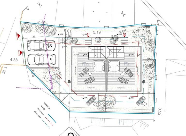 Doppelhaushälfte zum Kauf 359.000 € 4 Zimmer 30 m² Grundstück Tisno 22240