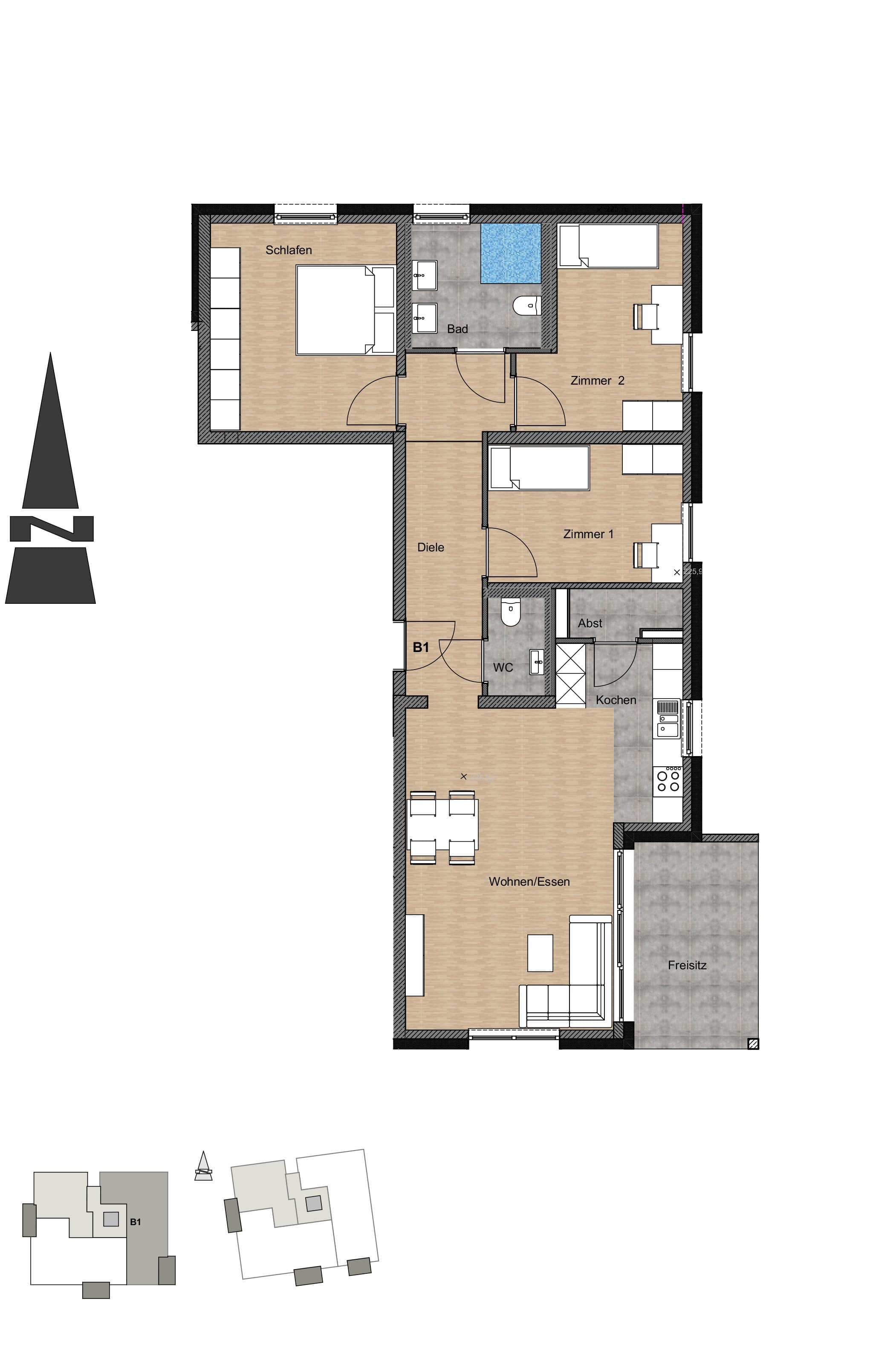 Wohnung zur Miete 1.310 € 4 Zimmer 97 m²<br/>Wohnfläche 01.12.2024<br/>Verfügbarkeit Bad Wimpfen Bad Wimpfen 74206