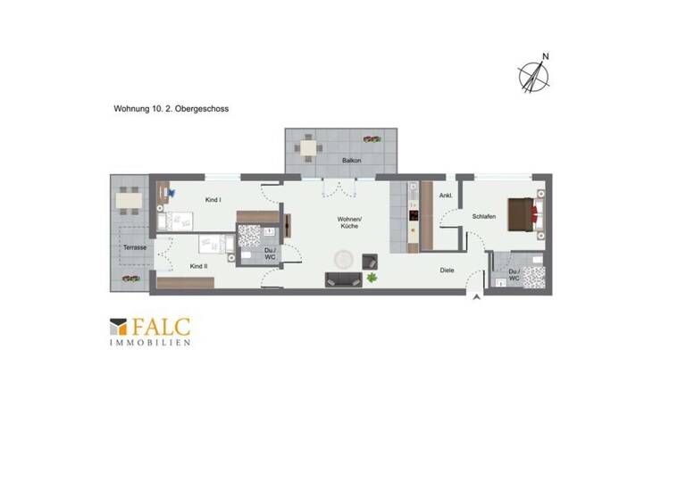 Wohnung zum Kauf provisionsfrei 455.000 € 4 Zimmer 133 m²<br/>Wohnfläche 2.<br/>Geschoss Wald Solingen 42719