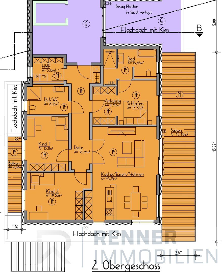 Penthouse zum Kauf provisionsfrei 969.345 € 4,5 Zimmer 165,7 m²<br/>Wohnfläche 2.<br/>Geschoss Ronhof 154 Fürth 90765