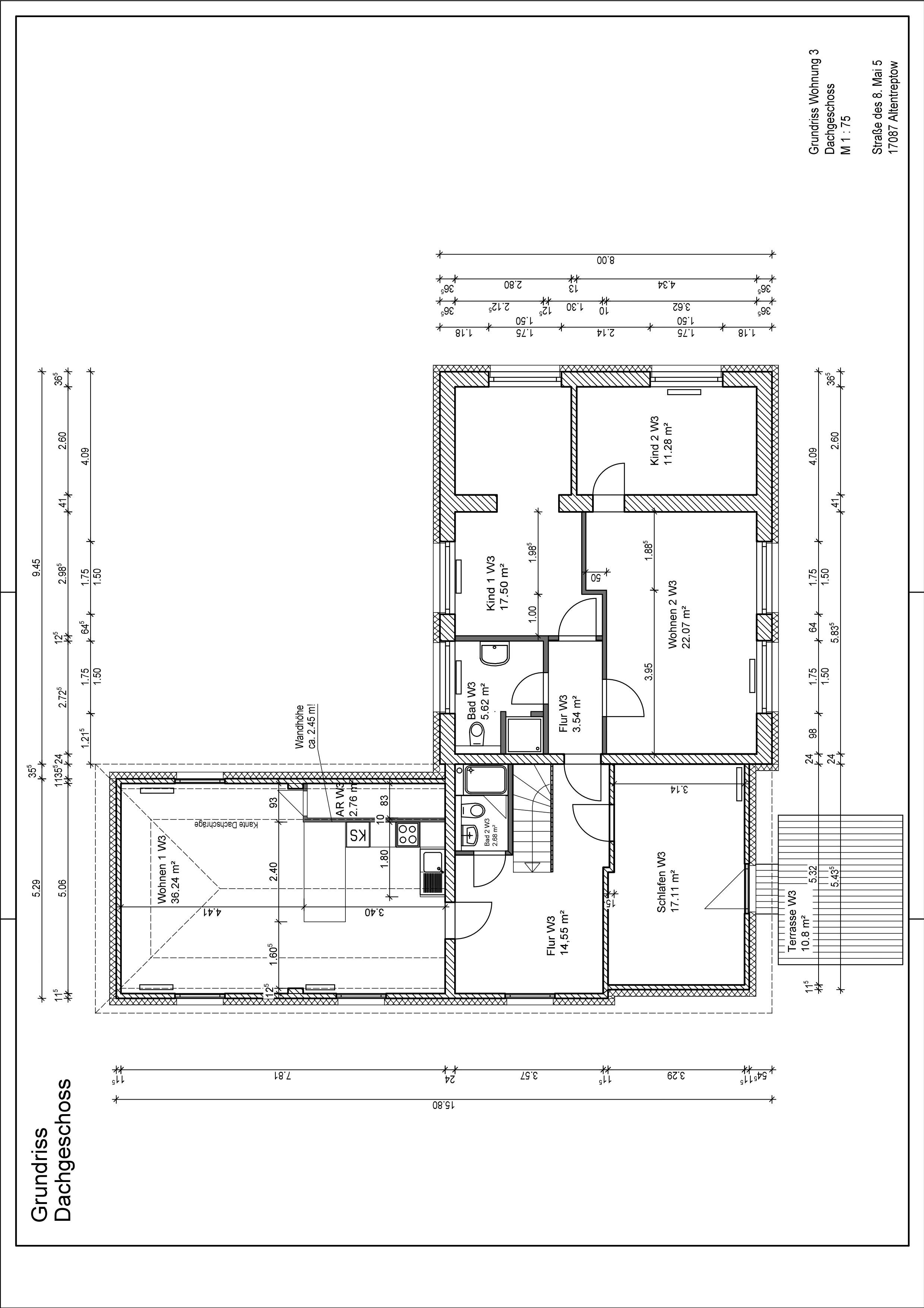 Wohnung zur Miete 815 € 4 Zimmer 133,6 m²<br/>Wohnfläche 1.<br/>Geschoss 01.12.2024<br/>Verfügbarkeit Straße des 8. Mai 5 Altentreptow Altentreptow 17087