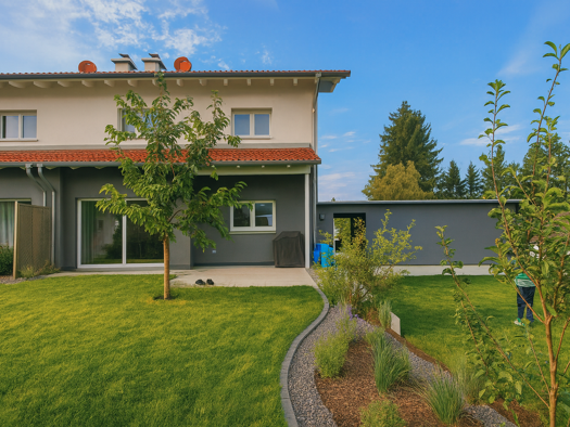 Doppelhaushälfte zum Kauf 447.000 € 4 Zimmer 120 m² 451 m² Grundstück Brunnenweg Bierstetten Bad Saulgau 88348