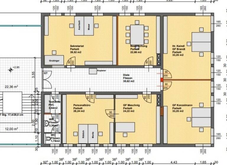 Bürofläche zur Miete 2.425 € 6 Zimmer 220,4 m² Bürofläche Wals 5071