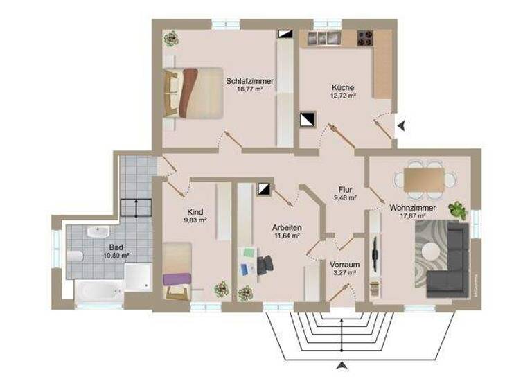 WG-Zimmer zum Kauf 410.000 € 4 Zimmer 94,4 m² 1. Geschoss Zarten Kirchzarten / Zarten 79199