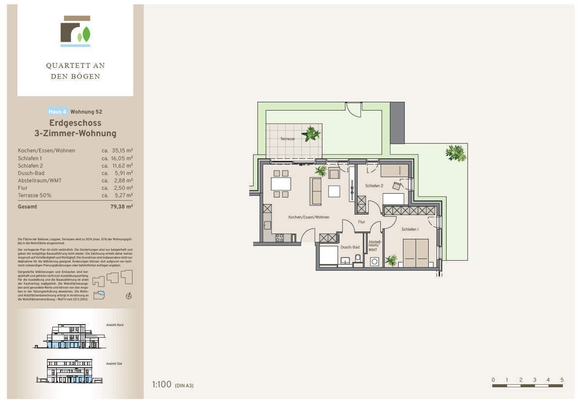 Wohnung zum Kauf 389.900 € 3 Zimmer 79,4 m²<br/>Wohnfläche Bergheim Bergheim 50126