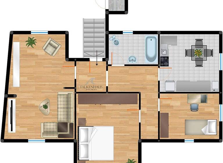 Wohnung zum Kauf provisionsfrei 99.700 € 3 Zimmer 66 m² 3. Geschoss Papenberger Str. 70 Süd Remscheid 42859