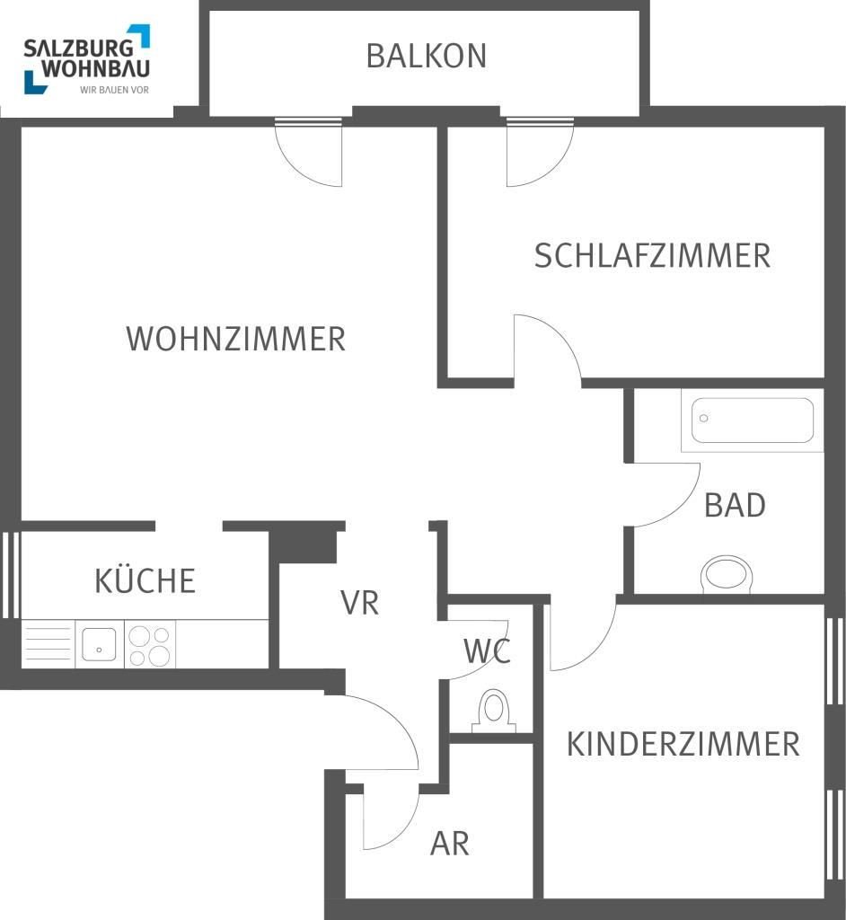 Wohnung zur Miete 523 € 3 Zimmer 75,6 m²<br/>Wohnfläche Vorderkrimml Nr. 15 Wald im Pinzgau 5742