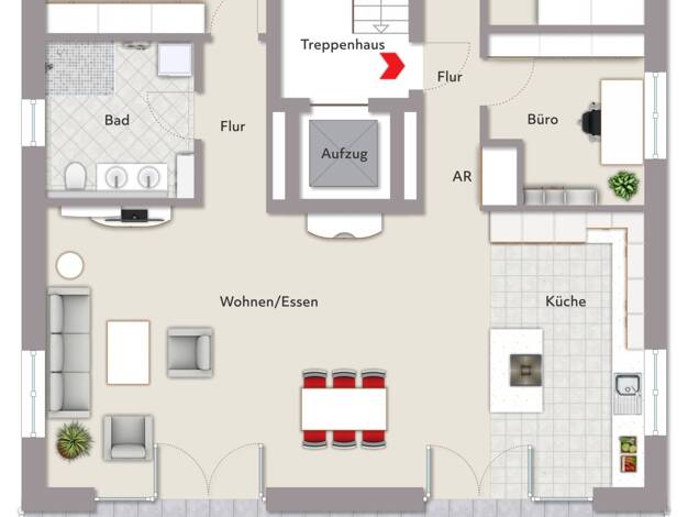 Penthouse zur Miete 1.456 € 4 Zimmer 121,4 m² 2. Geschoss frei ab sofort Lauingen Lauingen 89415
