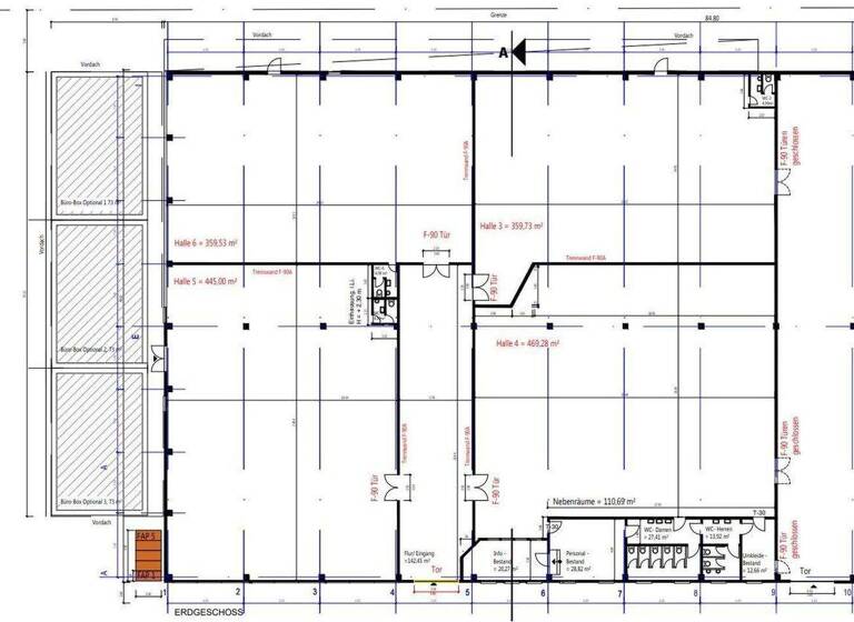 Lagerhalle zur Miete provisionsfrei 400 m² Lagerfläche Meißener Dorfstraße 35 Meißen Minden 32423