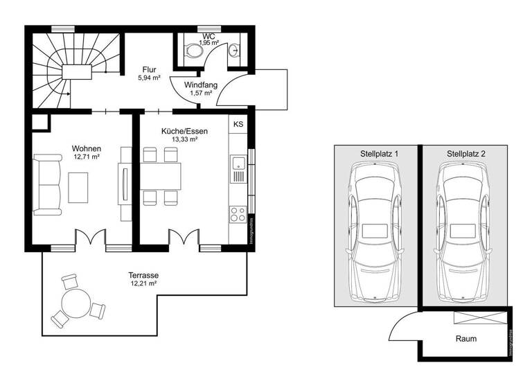 Doppelhaushälfte zum Kauf 659.000 € 4 Zimmer 73,3 m² 227,3 m² Grundstück Wegscheid 83661