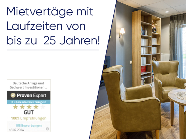 Wissen was clever ist - Investition in Ihre Pflegeimmobilie!