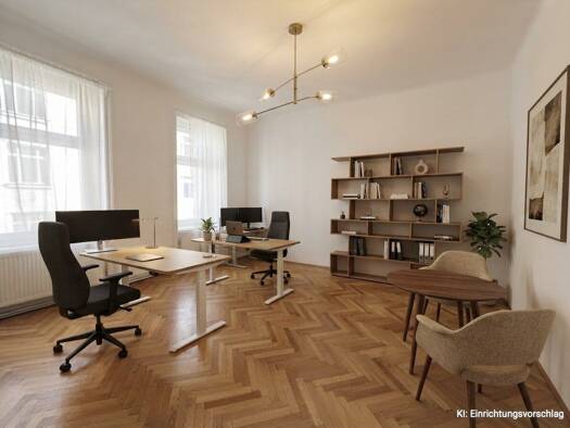 Büro zur Miete 15,20 € 2 Zimmer Wien 1060