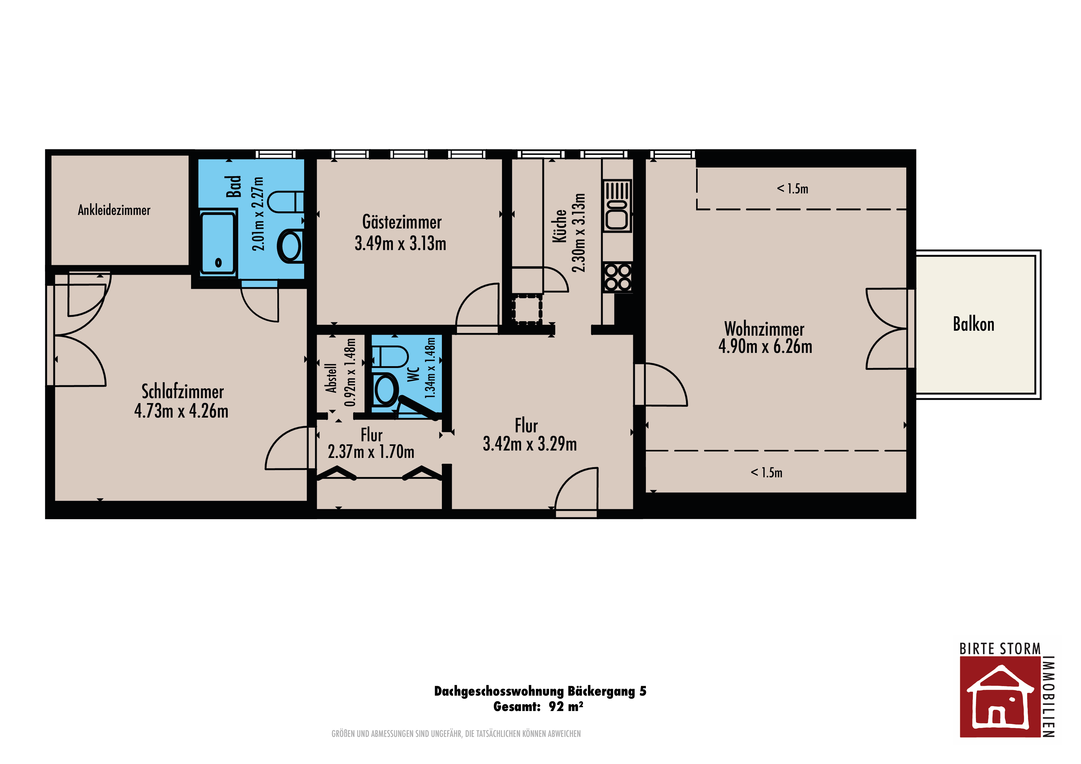 Wohnung zur Miete 828 € 3 Zimmer 92 m²<br/>Wohnfläche 2.<br/>Geschoss Bad Bevensen Bad Bevensen 29549