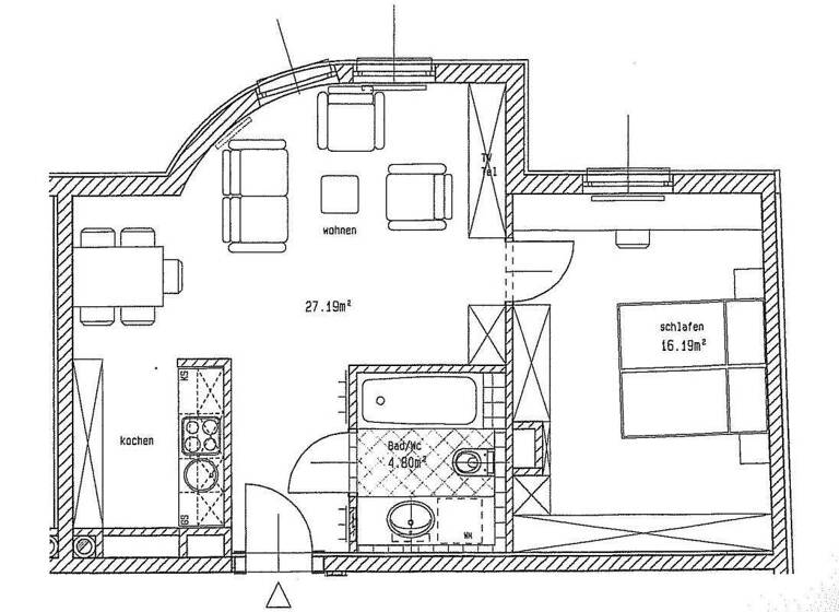 Wohnung zur Miete 769 € 2 Zimmer 48,2 m² 3. Geschoss Wien 1050