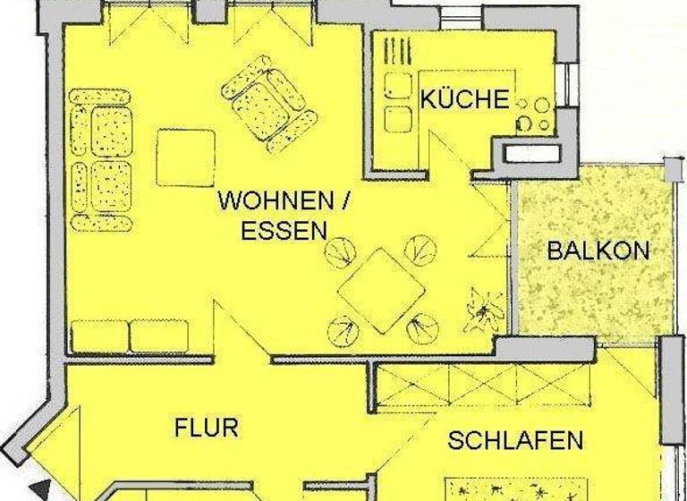 Wohnung zur Miete 727 € 2 Zimmer 66,8 m² 2. Geschoss frei ab 01.03.2026 Eichenstr. 1 Seefeld Werneuchen 16356
