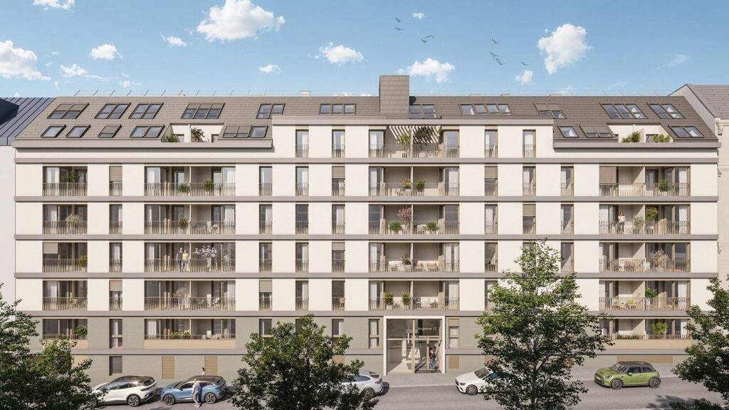 Wohnung zum Kauf - Erstbezug 442.200 € 2 Zimmer 40,6 m² 7. Geschoss Augasse Wien 1090