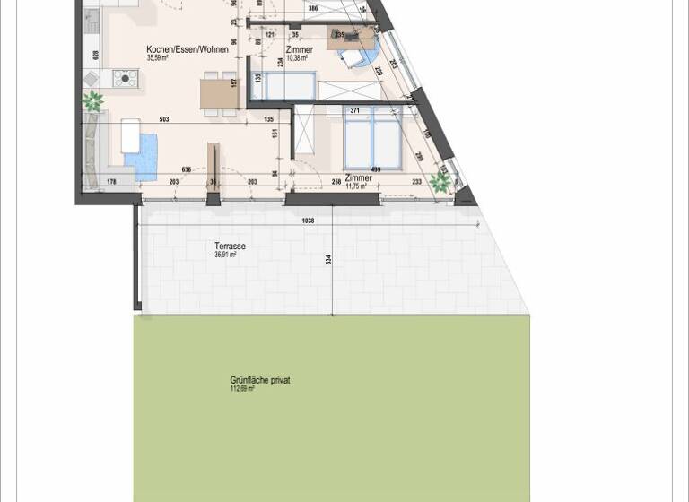 Wohnung zum Kauf 269.000 € 4 Zimmer EG Lannach 8502