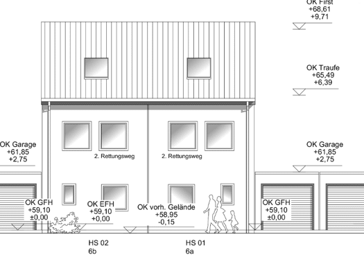 Doppelhaushälfte zum Kauf provisionsfrei 370.000 € 4 Zimmer 117 m² 185 m² Grundstück Hillerheide Recklinghausen 45659