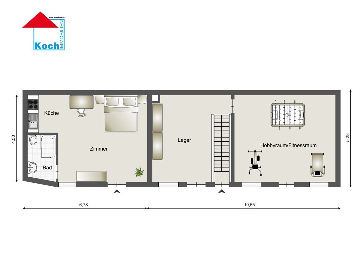 Einfamilienhaus zum Kauf 169.000 € 4 Zimmer 66,7 m²<br/>Wohnfläche 115 m²<br/>Grundstück Roonstraße 4 Bahnhof Rastatt 76437