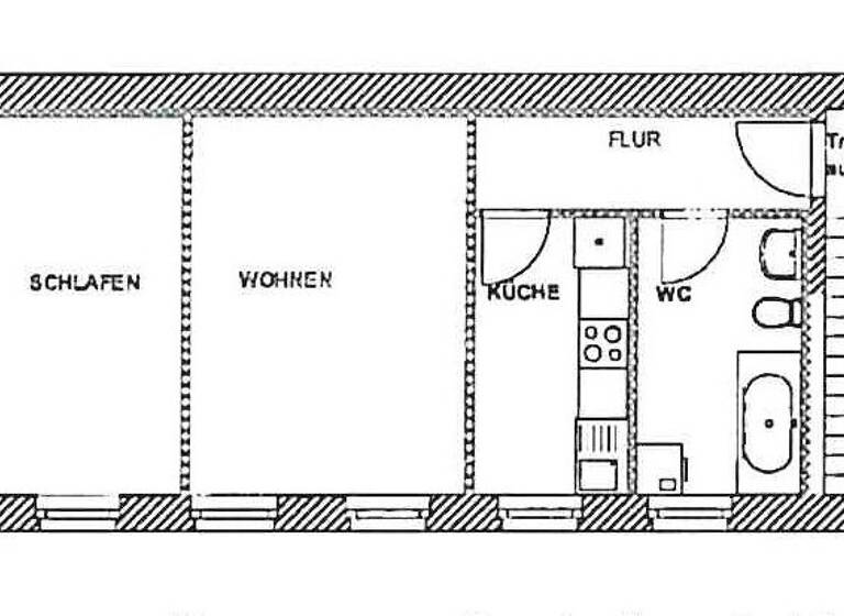 Wohnung zur Miete 329 € 2 Zimmer 45 m²<br/>Wohnfläche 1.<br/>Geschoss ab sofort<br/>Verfügbarkeit Rosa-Luxemburg-Str. 20 Meißen Meißen 01662