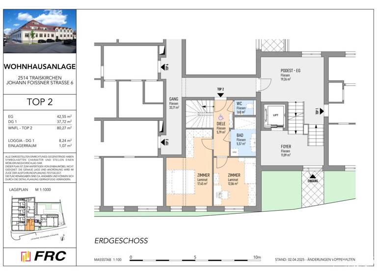Maisonette zum Kauf - Erstbezug provisionsfrei 429.000 € 3 Zimmer 79,4 m² EG Johann Foissner-Straße 6 Traiskirchen 2514