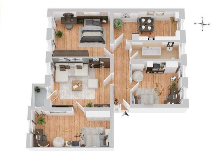 Wohnung zum Kauf 530.000 € 4 Zimmer 106,7 m² 2. Geschoss Tempelhofer Damm 123 Tempelhof Berlin 12099