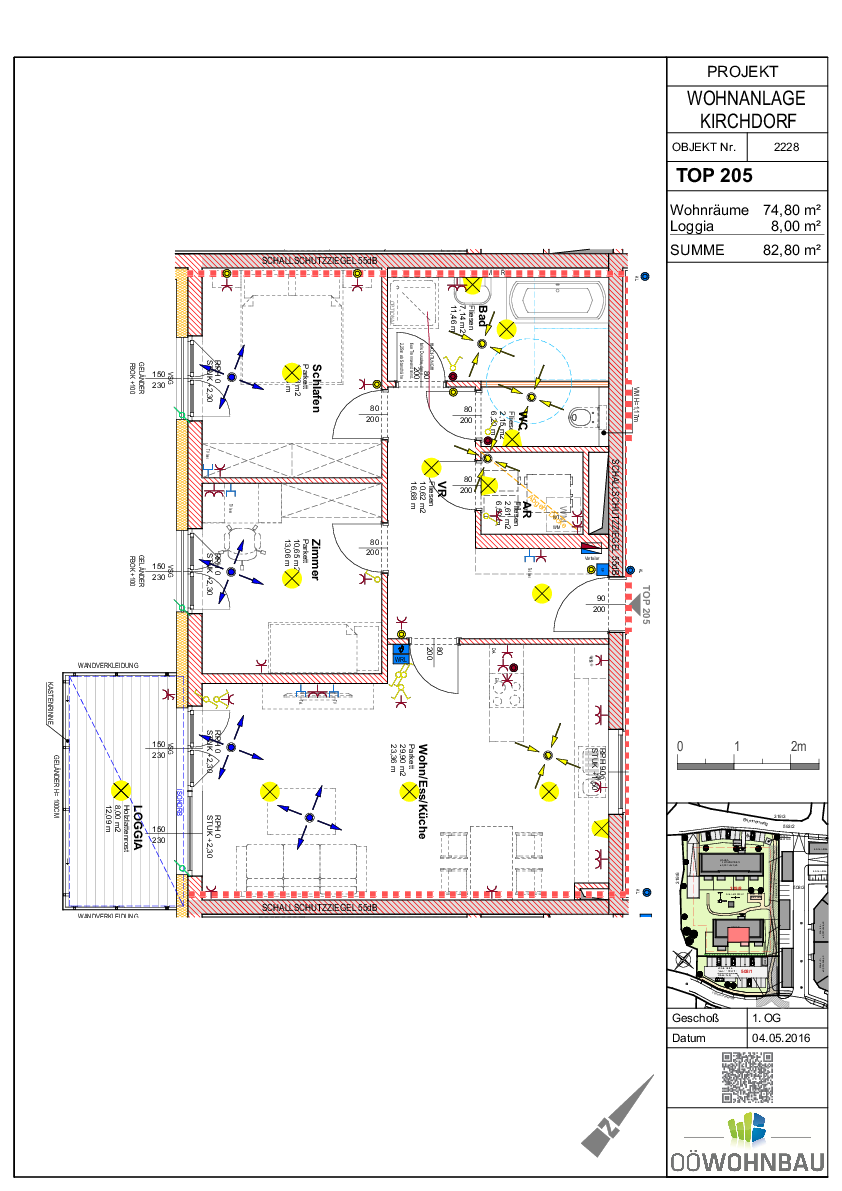 Wohnung zur Miete 762 € 3 Zimmer 77,4 m²<br/>Wohnfläche 1.<br/>Geschoss Fadingerstraße Rohrbach-Berg 4150