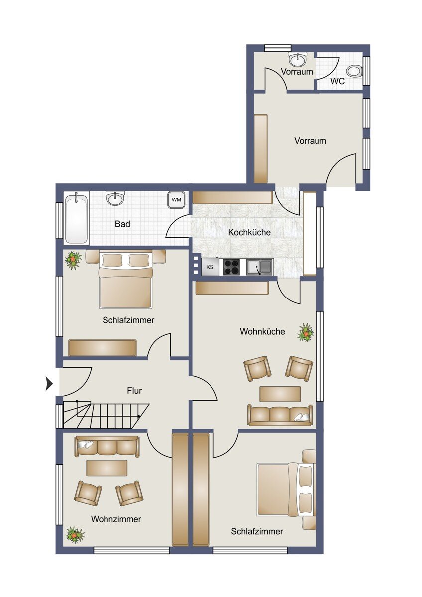 Einfamilienhaus zum Kauf 399.000 € 6 Zimmer 160 m²<br/>Wohnfläche 53.000 m²<br/>Grundstück Aurich-Oldendorf Großefehn 26629