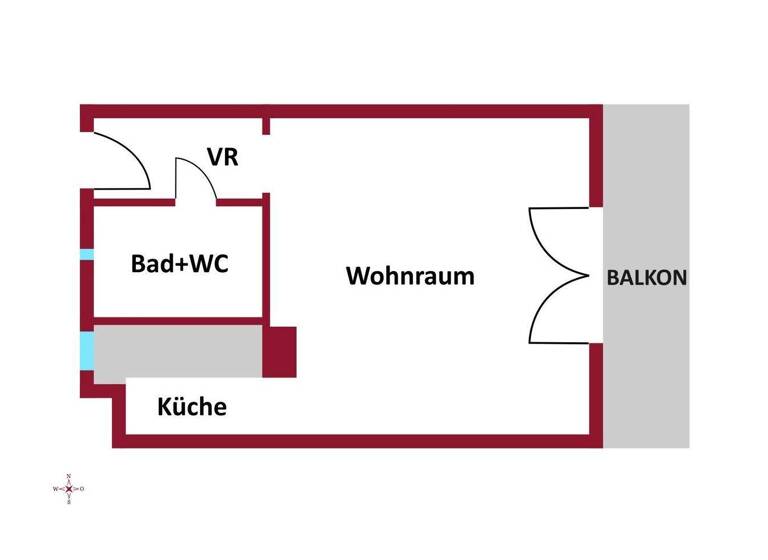 Studio zur Miete 709 € 1 Zimmer Wien 1190