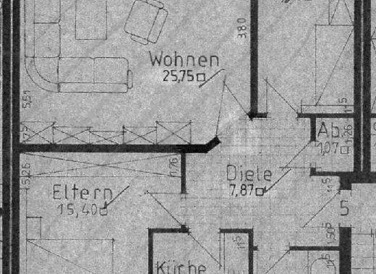 Wohnung zur Miete 530 € 3 Zimmer 78,5 m² 2. Geschoss Am Exerzierplatz 30 Nienburg Nienburg (Weser) 31582