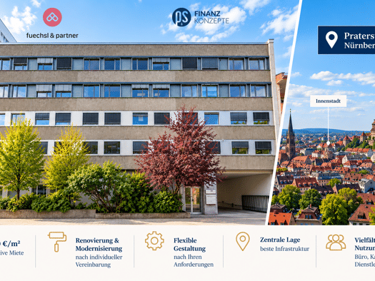 Bürofläche zur Miete 10 € 2 Zimmer 66 m² Bürofläche Rosenau Nürnberg 90429