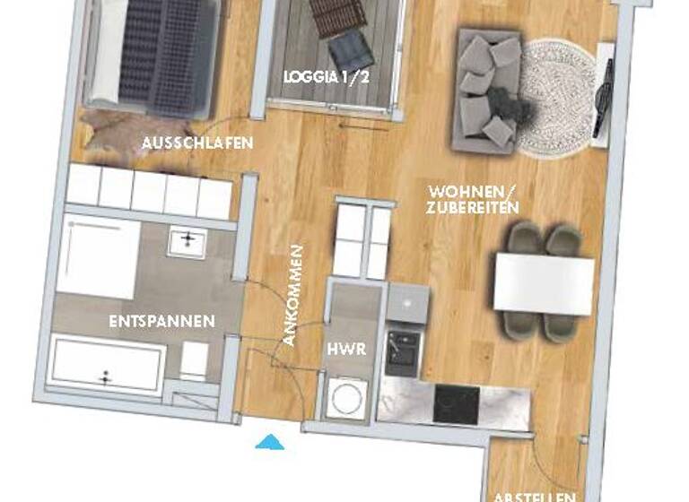 Wohnung zur Miete 889 € 2 Zimmer 54,6 m² 2. Geschoss frei ab sofort Pragerstr. 239 Probstheida Leipzig 04289