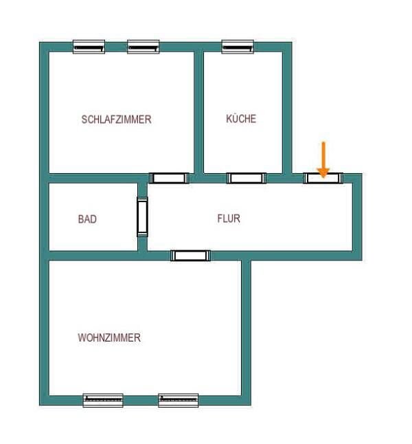 Wohnung zur Miete 300 € 2 Zimmer 63,5 m²<br/>Wohnfläche 2.<br/>Geschoss ab sofort<br/>Verfügbarkeit Frankenberg Frankenberg 09669