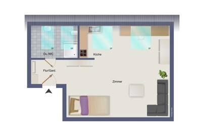 Wohnung zum Kauf 1 Zimmer 22 m² Dachgeschoss Nufringen 71154