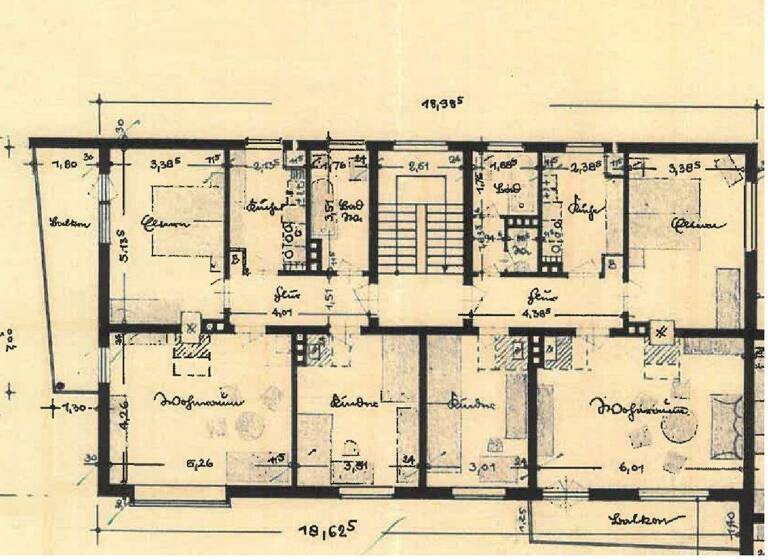 Wohnung zur Miete 480 € 3 Zimmer 80,9 m² 2. Geschoss Margaretenstraße 14 Heppens Wilhelmshaven 26384