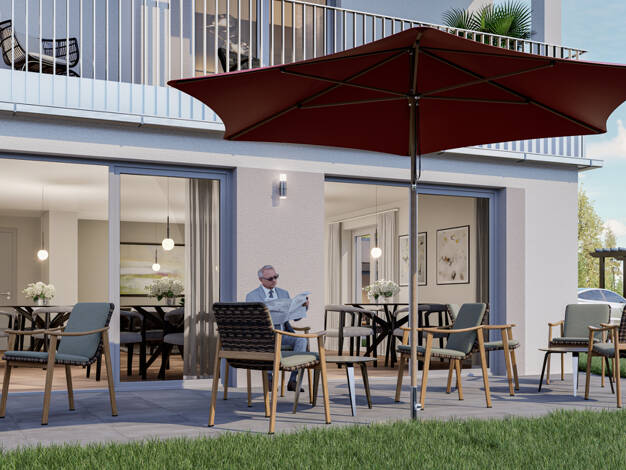 Wohnung zur Miete - Erstbezug 1.125 € 3 Zimmer 72,4 m² EG frei ab sofort Türkheim Türkheim 86842