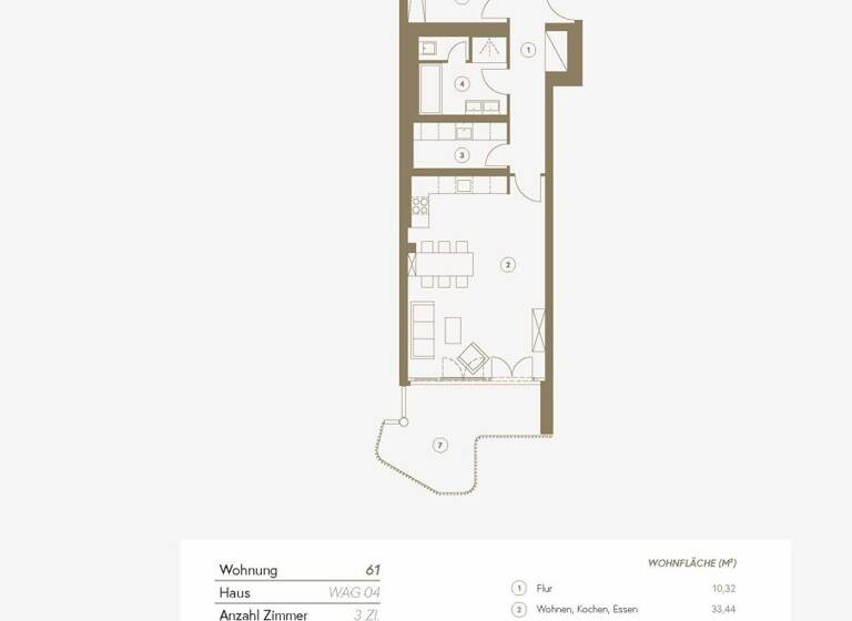 Wohnung zum Kauf 1.059.000 € 3 Zimmer 88,5 m² 6. Geschoss Wagenbauerstraße 4 Bogenhausen München 81677