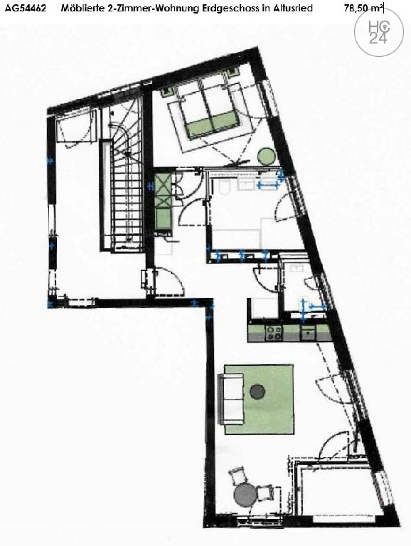 Wohnung zur Miete Wohnen auf Zeit 1.875 € 2 Zimmer 79 m²<br/>Wohnfläche ab sofort<br/>Verfügbarkeit Altusried Altusried 87452