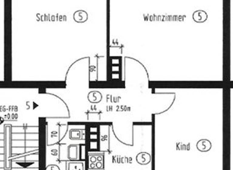 Wohnung zum Kauf provisionsfrei 140.000 € 3 Zimmer 56,5 m² 1. Geschoss Röntgenstraße 22 Mitte Heiligenhaus 42579