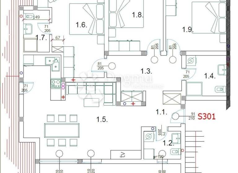 Wohnung zum Kauf 282.000 € 4 Zimmer 104 m² 3. Geschoss Vodnjan