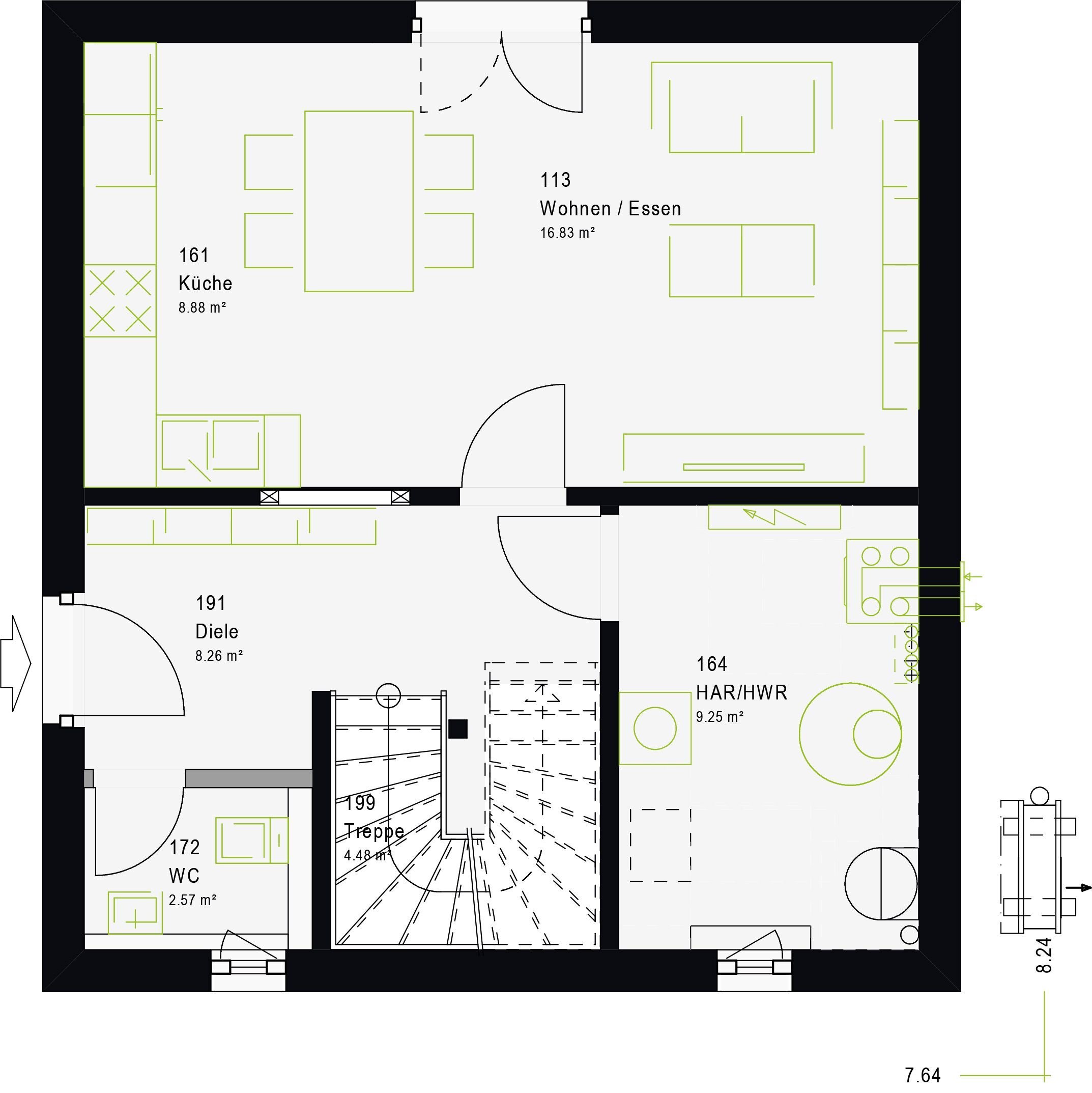 Haus zum Kauf provisionsfrei 424.000 € 4 Zimmer 100 m²<br/>Wohnfläche 2.246 m²<br/>Grundstück Loxstedt Loxstedt 27612