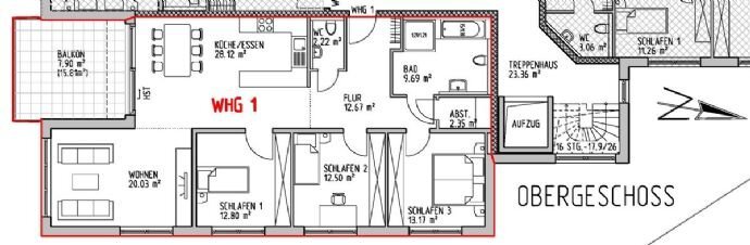 Wohnung zum Kauf 610.000 € 4 Zimmer 121,5 m²<br/>Wohnfläche 1.<br/>Geschoss Jakob-Dautel-Straße 8 Schlechtbach Rudersberg / Schlechtbach 73635