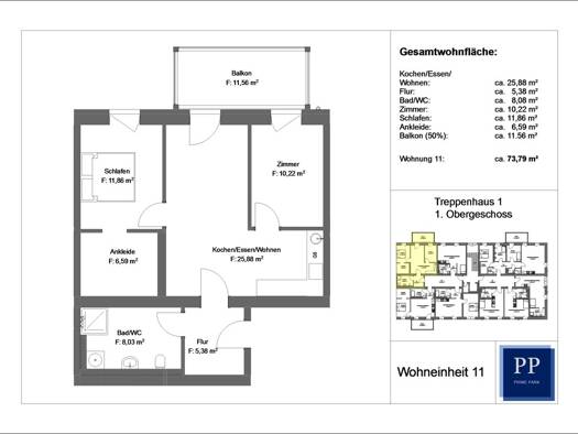Wohnung zur Miete 1.125 € 3 Zimmer 74 m² frei ab 01.01.2027 Innenstadt Aschaffenburg 63743