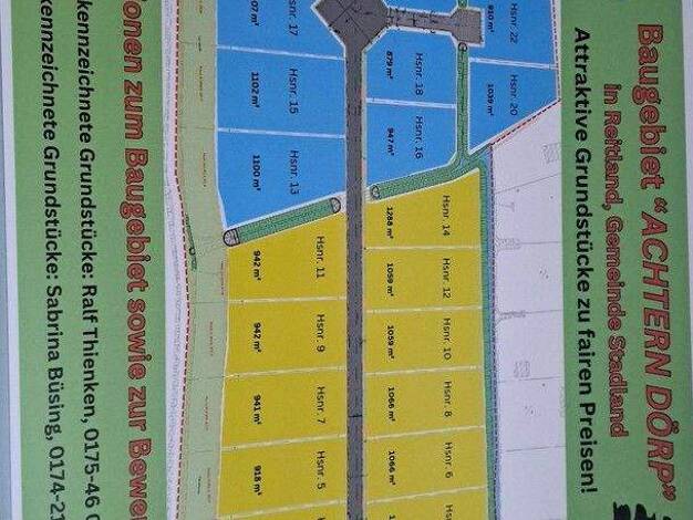 Grundstück zum Kauf provisionsfrei 1.000 m² Grundstück Reitland 26937