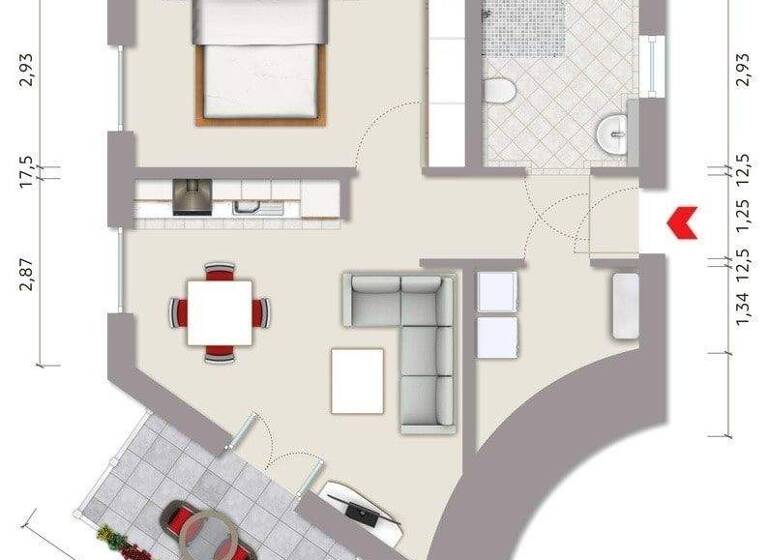 Wohnung zum Kauf - Erstbezug provisionsfrei 221.000 € 2 Zimmer 54,8 m² 1. Geschoss Innenstadt Ahlen 59227