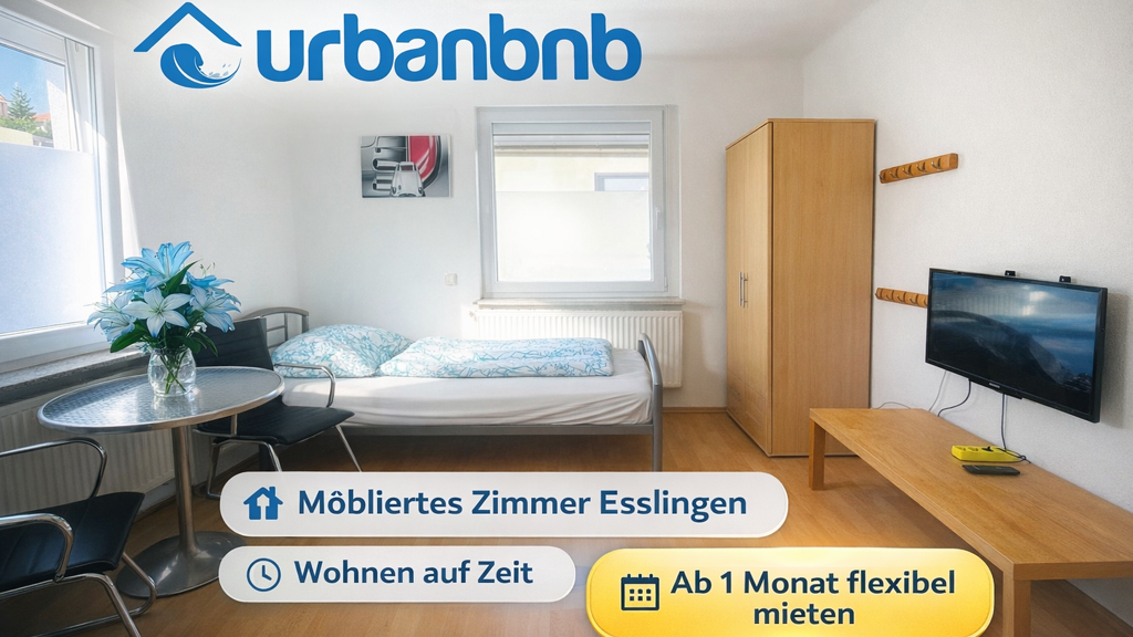 Studio zur Miete Wohnen auf Zeit 590 € 1 Zimmer 13 m² frei ab sofort Hermannstrasse 0 Zell Esslingen - Zell 73730
