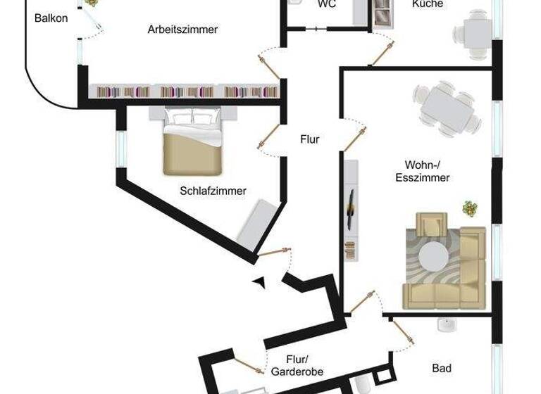 Wohnung zum Kauf 399.000 € 3 Zimmer 99 m² 3. Geschoss Altstadt Mainz 55116